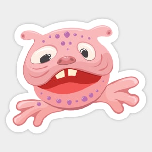 Pink Monster Sticker